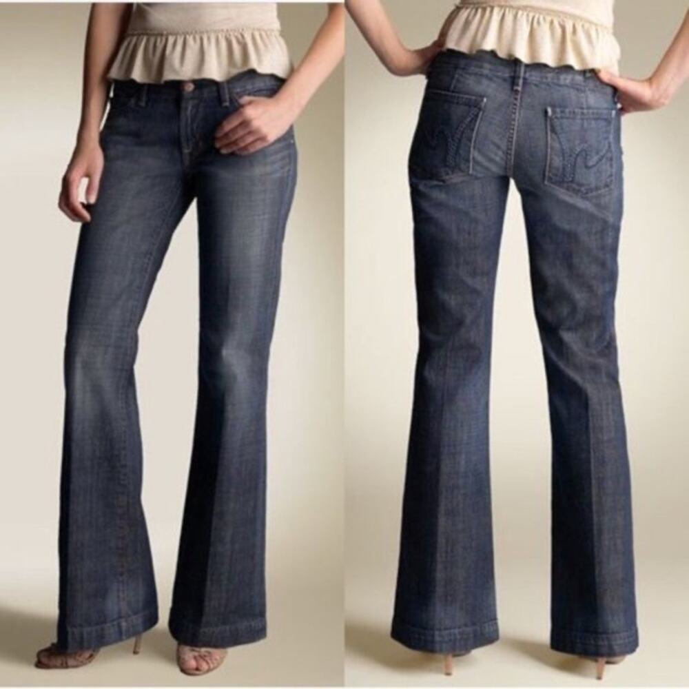 Citizens of Humanity Dunaway #087 Dark Wash Flared Jeans Size 27"
